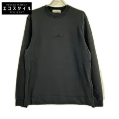 STONE ISLAND　ストーンアイランド　K1S156100667 S0124 ブラック コットン混 ロゴ刺繍 クルーネックスウェットプルオーバー　Lのサムネイル