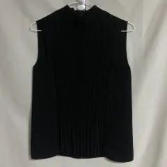 VINCE ヴィンス ブラック ノースリーブ トップス XSのサムネイル