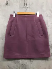 SLOBE IENA スローブイエナ 厚手 ウール バックファスナー タイト スカート size40/パープル ◆■ レディースのサムネイル