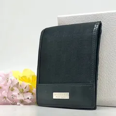 バーバリー ブラックレーベル 二つ折り財布 シャドーチェック柄 レザー ブラック GG220のサムネイル