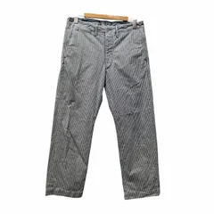 RRL Ralph Lauren ダブルアールエル ラルフローレン 782943812001 ストライプ コットン フィールドパンツ ホワイト系 サイズW30 G00028のサムネイル