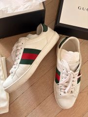 GUCCI グッチ エース スニーカー パール スタッズ 36 1/2約23.5 - メルカリ