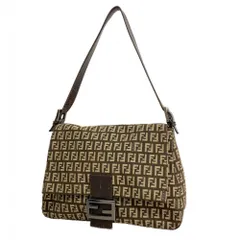 フェンディ(Fendi) フェンディ ハンドバッグ ズッキーノ マンマバケット ナイロンキャンバス ブラウン レディースのサムネイル