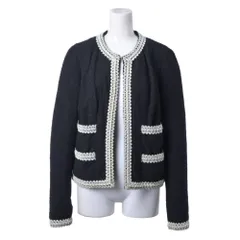 CHANEL 1994P ランウェイ着用 ワイヤー ツイード ノーカラージャケット ココマークボタン6個付きのサムネイル