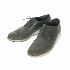 ダブルジェイケイ wjk BACK ZIP WINGTIP SHOES レザー レースアップ メダリオンシューズ ドレスシューズ 靴 26cm ブラック 黒 8482のサムネイル