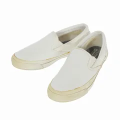 エーケーエム AKM × コンバース CONVERSE SKIDGRIP SLIP-ON スキッドグリップ レザースリッポン スニーカー 靴 US8 26.5cm ホワイト 白 1CK187のサムネイル