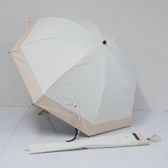 日傘 芦屋ロサブラン 完全遮光折日傘 USED品 2段 コンビ アイボリー