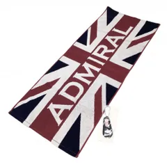 【新品】アドミラル タオル ボルドー×ネイビー ロゴ ホルダー付き ゴルフ Admiralのサムネイル