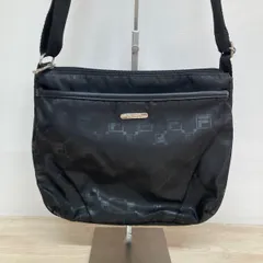 FILA/フィラ 総柄 ショルダーバッグ ブラック/黒 ロゴプレート 斜め掛け かばん 鞄 レディース/メンズ[OA05260]のサムネイル