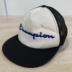 Champion/チャンピオン メッシュキャップ 帽子 58cm ホワイト×ブラック 刺繍ロゴ/トラッカーキャップ[OP00073]のサムネイル