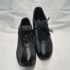 【新品未使用品】　AKAISHI アカイシ126　サイドジップ　ウォーキングシューズ 　24.5㎝　ブラック 箱付きのサムネイル