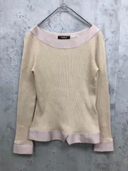 Paul Stuart ポールスチュアート JXB6-625-40 ニット セーター sizeM/ベージュ ◆■ レディースのサムネイル