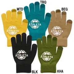 アスレタ ATHLETA Jr フィールドニットグローブ ジュニア サッカー フットサル 冬用手袋 タッチパネル対応 25AW(05342J)のサムネイル