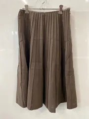 PC188⚫︎ESPIE⚫︎エスピエ⚫︎スカート⚫︎フレア⚫︎ロング⚫︎プリーツ⚫︎レディース⚫︎size40（L）⚫︎茶のサムネイル