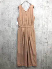 nano universe ナノユニバース NL91ONP034SK Vネック オールインワン size38/ベージュ ■■ レディースのサムネイル