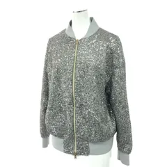HERNO ヘルノ ジップアップジャケット サイズ:40 スパンコールデザイン/ブルゾン 41527-37277-1   シルバーカラー レディース / 240002233561のサムネイル