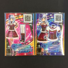 2031♢月夜乃学園制服コーデ さくや かぐや プロモ アイカツ フレンズ