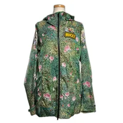GUCCI グッチ フラワープリント フーデッド ナイロンブルゾン ジップアップジャケット レディース36（約Sサイズ） 535613 【中古】のサムネイル
