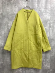 JOURNAL STANDARD ジャーナルスタンダード 20-020-400-0010-1-0 NEU ダンボールニットノーカラー コート sizeF/黄緑 ◆■ レディースのサムネイル