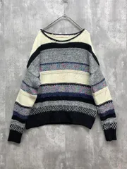 Khaju カージュ 326-05-0059 ツイードボーダー ニット セーター マルチカラー ◆■ レディースのサムネイル