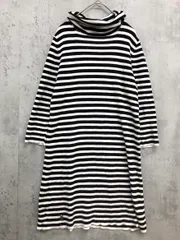 MARC JACOBS マークジェイコブス ボーダー タートルネック ニット ワンピース sizeS/P/白ｘ黒 ■■◎レディースのサムネイル