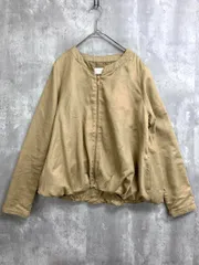 chocol raffine robe ショコラフィネローブ スエード風 ジップアップ ブルゾン ジャケット sizeF/ベージュ ■■ レディースのサムネイル