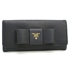 ✨Sランク✨ PRADA ミニ財布 サフィアーノレザー アイコン L字 紺色