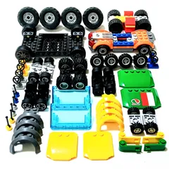 レゴ 正規品 中古 タイヤ(車10台分)・車部品 レゴブロック【管理番号：4302】のサムネイル