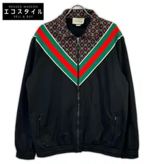 GUCCI　グッチ　575734 ブラック GGスター ポリエステル トラックジャケット　Mのサムネイル