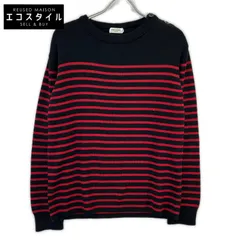 SAINT LAURENT PARIS　サンローランパリ　588063 YAFQ2 ボーダー柄 ニットセーター　Lのサムネイル
