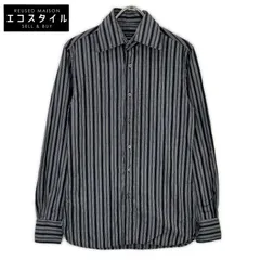 GUCCI　グッチ　121037 ブラック ストライプ シャツのサムネイル