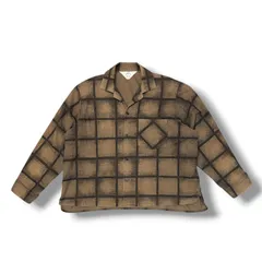SUNSEA 18AW FLANNEL CHECK GIGOLO SHIRT チェックフランネルシャツ 長袖 サンシー 18A16 ブラウン 3 （20107M）のサムネイル