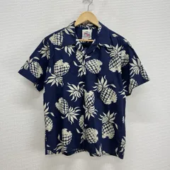 DUKE KAHANAMOKU デューク カハナモク DK37811 COTTON HAWAIIAN SHIRT “DUKE'S PINEAPPLE” コットン アロハシャツ 総柄 M 10135636のサムネイル
