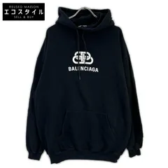 BALENCIAGA　バレンシアガ　19年 570792 ブラック BBロゴ プリンテッドフーディー　Sのサムネイル