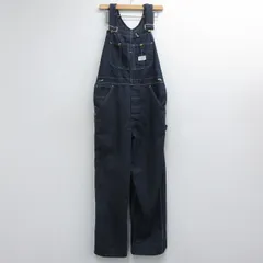 W32/古着 シアーズ オーバーオール メンズ 80年代 80s ネイビー デニム 26jul06のサムネイル