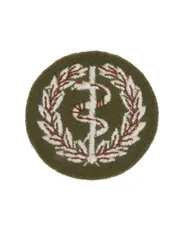 イギリス軍 メディカルコープス パッチ 4×4cm オリーブ 画像現品のサムネイル