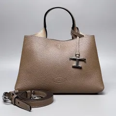 TOD'S / Tタイムレス レザーバッグマイクロ グレージュ レディース トッズのサムネイル