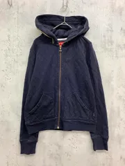 tommy girl トミーガール 裏毛 キルティング コンパクト スウェット ジップアップ パーカー sizeM/紺 ◇■ レディースのサムネイル