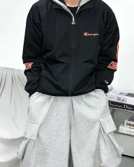 Champion Japan オレンジ ブラック トラックジャージ ジャージ Lのサムネイル