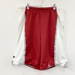 AIR JORDAN　エアジョーダン　バスパン　ハーフパンツ/ショートパンツ　バイカラー　赤　白　レッド　ホワイト　XLサイズ　古着のサムネイル