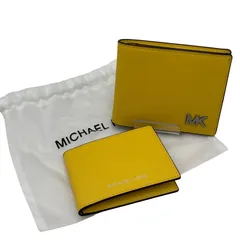 【中古品】 MICHAEL KORS マイケルコース 36S5LCOF2U LEATHER BILLFOLD WALLET WITH PASS CASE レザー ウォレット ウィズ パスケース 二つ折り財布 財布 【200-260721-cs-17-izu】のサムネイル
