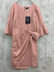 ■JUSGLITTY ジャスグリッティー ウール混 フレアスリーブ 無地 Vネック ワンピース sizeS/ピンク ◇■レディースのサムネイル