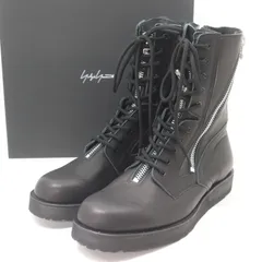 ITU3X174TNOA 未使用 保管品 YOHJIYAMAMOTO ヨウジヤマモト 3ジッパー ミリタリー ブーツ HE-E07-761 22AW 1/6 ブラック 黒 レザー 箱つきのサムネイル