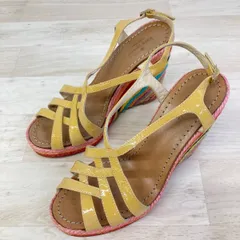 kate spade/ケイトスペード サンダル レディース イエロー/マルチカラー サイズ7(24cm相当) ウェッジソール[OM02238]のサムネイル