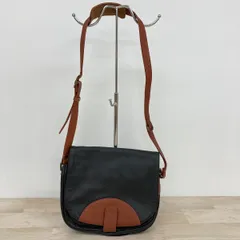 BREE/ブリー ショルダーバッグ フラップ式 レザー ブラック×ブラウン バイカラー 肩掛けカバン 鞄[OF03096]のサムネイル