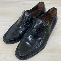 LANVIN PARIS/ランバン ローファー スリッポン ブラック 黒 サイズ7(25.0cm相当) メンズ ビジネスシューズ 日本製[OF03403]のサムネイル