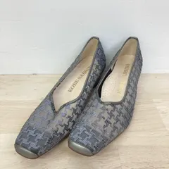 KOBE SABRINA パンプス 23.5cm EEE グレー系 チュール レース スパンコール 千鳥格子柄 日本製 レディース 靴 神戸サブリナ[OC03077]のサムネイル