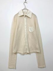 美品】usato うさと ハイネック トップス カーディガン 生成り 手織り