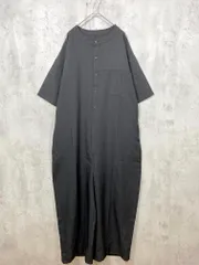 美品 antiqua アンティカ オーバーサイズ シンプル 半袖 オールインワン sizePlus/黒 ■◆ レディースのサムネイル