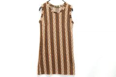 FENDI ノースリーブミニワンピース 42 フェンディ ヴィンテージ 42(約M) ズッカ ノースリーブ ミニ